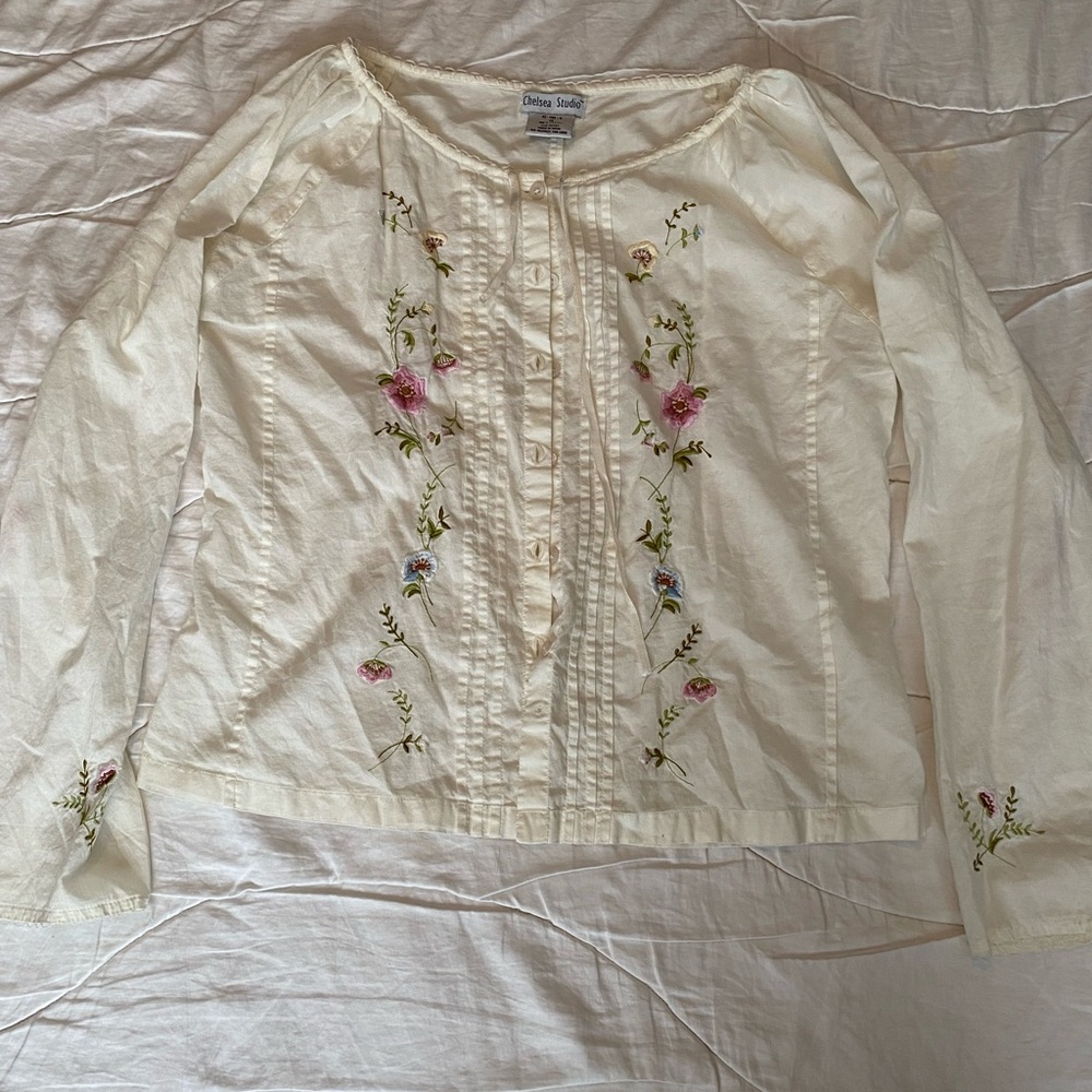 Vintage Chelsea Studio floral lightweight blouse top